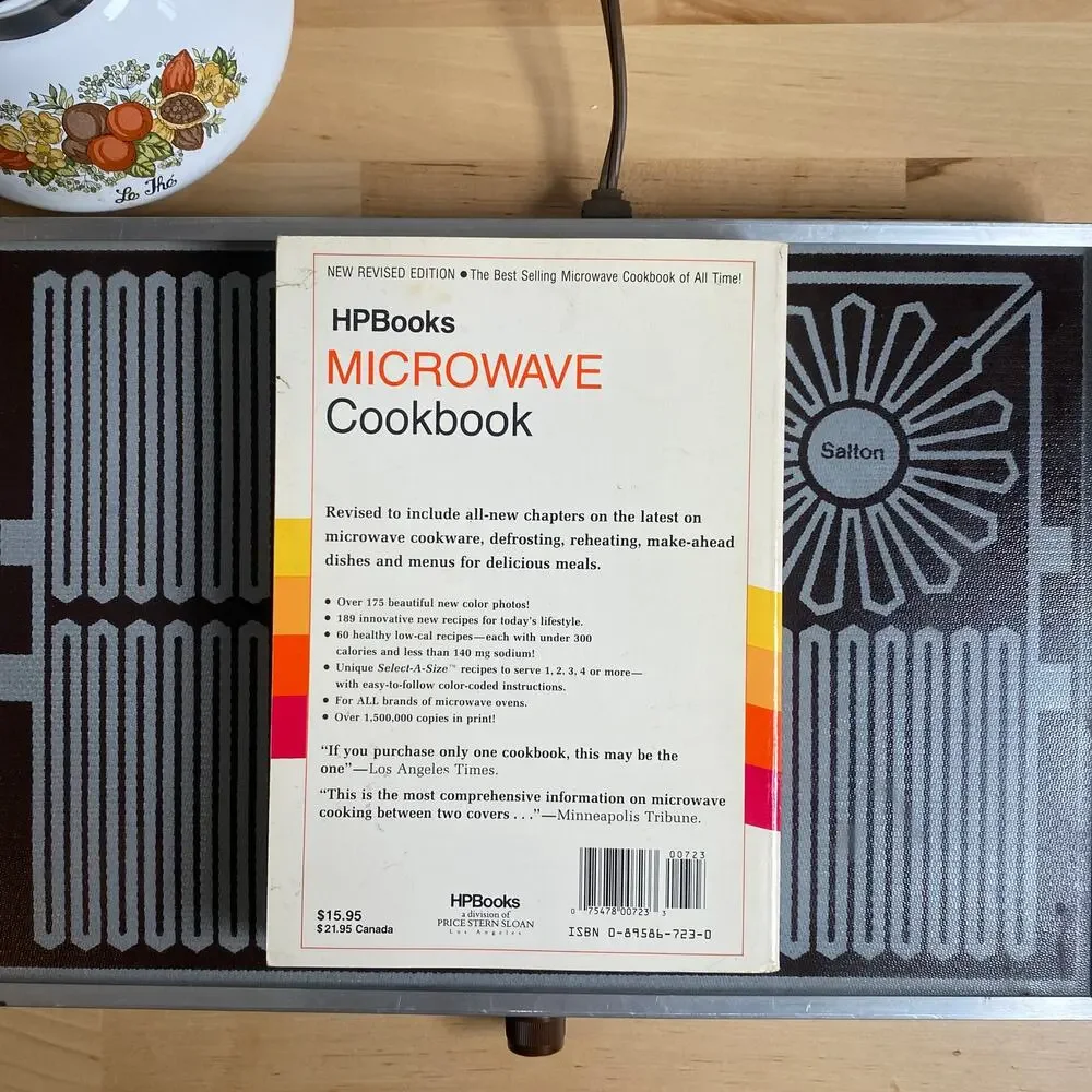 Vintage 1988 HP Books Microwave Cookbook The Complete Guide